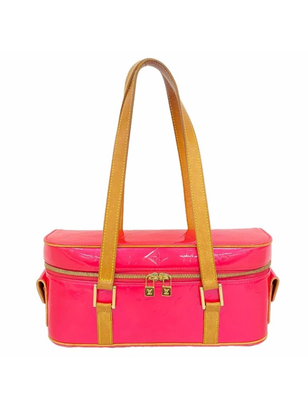 Louis Vuitton Shoulder Bag Vernis Sullivan Horizon Tal PM Fuchsia Pink